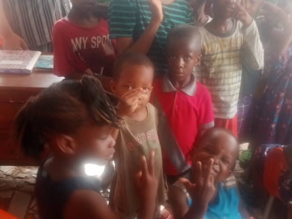 Children at an engagement event